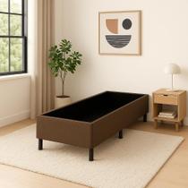 Base Box Solteiro Suede 88x188x40