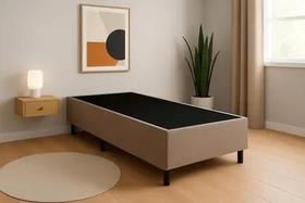 Base Box Solteiro Suede 88x188x40 Base Box Solteiro Suede 88x188x40