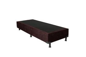 Base Box Solteiro Suede Marrom - 38x88x188 Base Box Solteiro Suede Marrom - 38x88x188