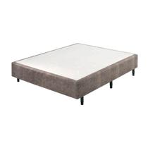 Base Box Somiê Casal 37x138x188cm Uni Marrom Ecoflex