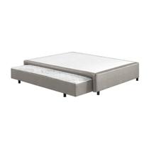 Base Box Sommier Auxiliar Mola Malha Chumbo 30x188x138
