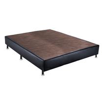 Base Box Sommier material sintético VIÚVA128X188X23 Ortobom Preto