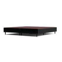 Base Box Super King Ortobom Sommier material sintético Preto 193x203x23