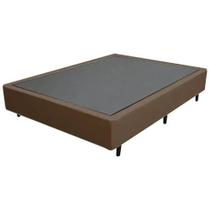 Base Box Universal Casal em Suede 37x138x188cm Alto Nivel Cor Marrom Base Box Universal Casal em Suede 37x138x188cm Alto Nivel Cor Marrom