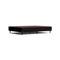 Base Box Viúva Ortobom Sommier Camurça Preto 128x188x23