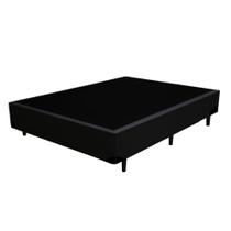 Base Box Viúva Santo Box Sintético Preto 40x128x188 Base Box Viúva Santo Box Sintético Preto 40x128x188