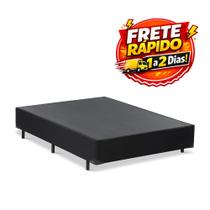 Base Box Viúva Suede 128 X 188 X 37 Pistão a Gás