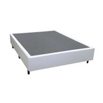 Base Box Viuvão Linhão Branco 128Cm de Largura