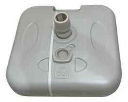 Base Branca Guarda Sol Ombrelone 22k Com Areia Ou Água Bel