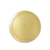 Base Cakeboard Redondo Ouro Com 10 - Ultrafest