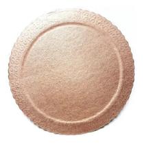 Base Cakeboard Redondo Ouro Rose Com 10 - Ultrafest