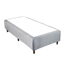 Base Cama Box Alto Orthocrin Square Black Solteiro Plus Viúva Solteirão 110x200x32 Alto Suporte Tecido Resistente