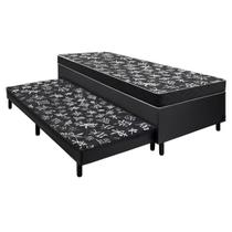 Base Cama box + Auxiliar + Colchão D23 188x88X50