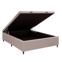 Base Cama Box Baú Casal para Colchão 138x188cm Multimóveis CR35239