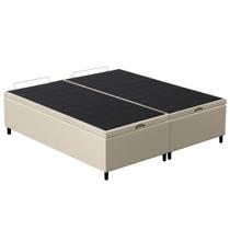 Base Cama Box Baú Casal Queen 158cm Hit I02 Corano Bege- Mpozenato Base Cama Box Baú Casal Queen 158cm Hit I02 Corano Bege- Mpozenato