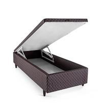 Base Cama Box Baú Herval Solteirão Vivere, 46x96x203 cm, Marrom Base Cama Box Baú Herval Solteirão Vivere, 46x96x203 cm, Marrom