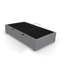 Base Cama Box baú solteiro pistão gás premium 79x198 Corano