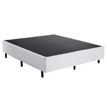 Base Cama Box Casal Branco 138x188