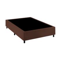 Base Cama Box Casal Comum Marrom Base Cama Box Casal Comum Marrom