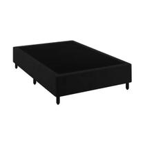 Base Cama Box Casal Comum Preta Base Cama Box Casal Comum Preta