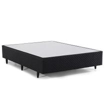 Base Cama Box Casal Herval Saturno 28x138x188 cm, Preto