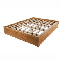 Base Cama Box Casal Imperatriz Com Pés Mel Viero Mel