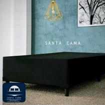 Base Cama Box Casal Luna II - 138x188 - Santa Cama (preta)