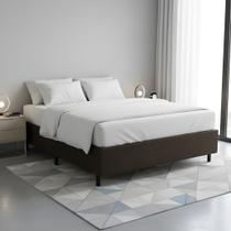 Base Cama Box Casal Padrão 138x188x37 Cor Marrom