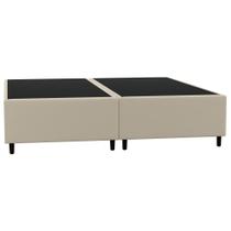 Base Cama Box Casal Queen 158cm Bipartido Hit I02 Corano Bege- Mpozenato