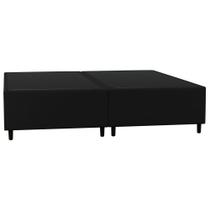 Base Cama Box Casal Queen 158cm Bipartido Hit I02 Corano Preto - Mpozenato Base Cama Box Casal Queen 158cm Bipartido Hit I02 Corano Preto - Mpozenato