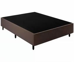 Base Cama Box Casal Suede 138x188 Marrom Base Cama Box Casal Suede 138x188 Marrom