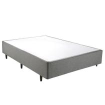 Base Cama Box Herval Casal Meditare, 39x138x188 cm, Cinza Base Cama Box Herval Casal Meditare, 39x138x188 cm, Cinza