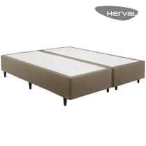 Base Cama Box Herval King Idea, 39x193x203 cm, Marrom Base Cama Box Herval King Idea, 39x193x203 cm, Marrom