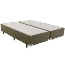 Base Cama Box Herval King Suede, 39x193x203 cm, Verde Base Cama Box Herval King Suede, 39x193x203 cm, Verde