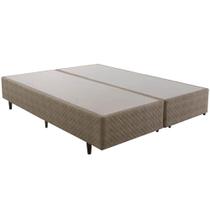 Base Cama Box Herval Queen Idea, Veludo Palha, 39 x 158 x 198 cm