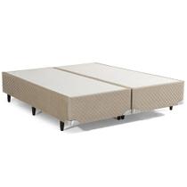 Base Cama Box Herval Queen Pallace, 39x158x198 cm, Suede Bege