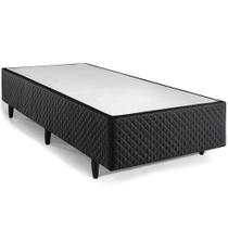 Base Cama Box Herval Solteiro Idea, 39x88x188 cm, Preto