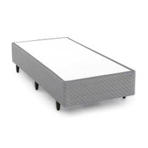 Base Cama Box Herval Solteiro Idea, 39x96x203 cm, Black Cinza