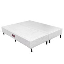 Base Cama Box King Orthocrin Fit Branco 193x203x24 Bipartido Alto Suporte