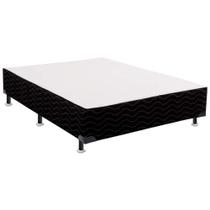 Base Cama Box Ortobom Casal Light Preto 138x188x31