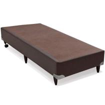 Base Cama Box Ortobom Solteiro Sintetico Marrom 88x188x23