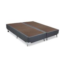 Base Cama Box Ortobom Super King Camurça Cinza 193x203x23