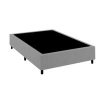 Base Cama Box Premium Casal Comum Cinza Base Cama Box Premium Casal Comum Cinza