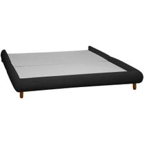 Base Cama Box Quarto de Casal 153cm Orgânica Napoli Bouclê