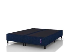 Base Cama Box Queen 158x198 Jacquard Azul Smartz Blue Woven Reforçada com Chapa Rígida Suporta 100kg/Pessoa Base Cama Box Queen 158x198 Jacquard Azul Smartz Blue Woven Reforçada com Chapa Rígida Suporta 100kg/Pessoa