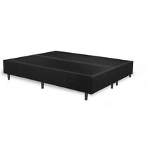 Base Cama Box queen bipartido 158x198 Suede - ZZZFLEX