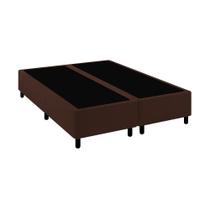 Base Cama Box Queen Comum Marrom