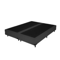 Base Cama Box Queen em Linho Premium com 158cm de Largura e 198cm de Comprimento