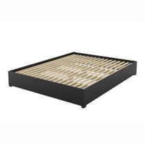 Base Cama Box Queen Imperatriz Com Pés Preto Viero Base Cama Box Queen Imperatriz Com Pés Preto Viero