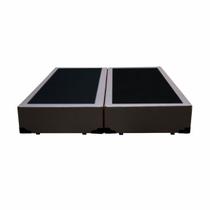 Base Cama Box Queen Size Marrom Bipartido 158X198X40